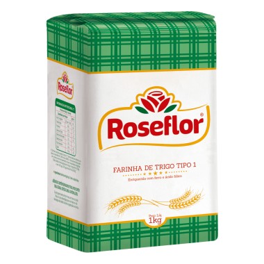 FARINHA TRIGO ROSEFLOR 1KG