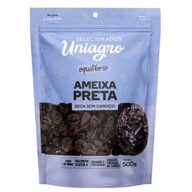 AMEIXA PRETA UNIAGRO SECA S CAROCO 500GR