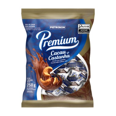 BALA PIETROBON CACAU E CASTANHA 250GR