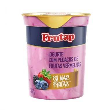 IOGURTE FRUTAP PED FRUTAS VERM CP 450GR