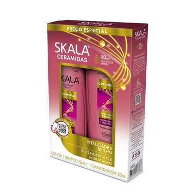 CONJ SKALA SH COND CERAMIDAS 525ML