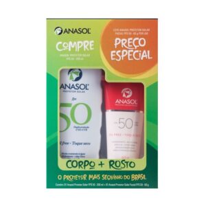 KIT ANASOL FPS50 CORPO 200G + FACIAL 60G