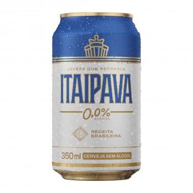 CERVEJA ITAIPAVA ZERO ALCOOL 350ML
