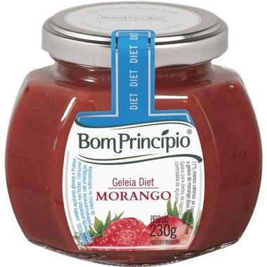 GELEIA BOM PRINCIPIO DIET MORANGO 230g