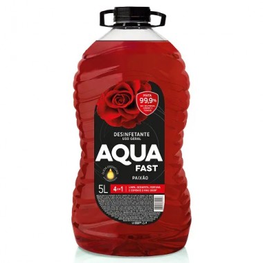 DESINFETANTE AQUAFAST VERMELH PAIXAO 5L