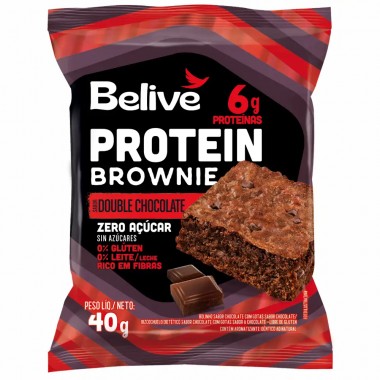 BROWNIE BELIVE CHOCO PROT ZR SG SL 40GR