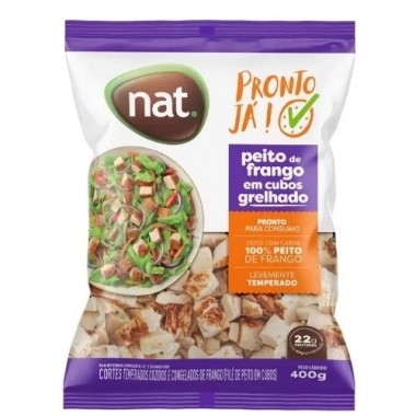 FGO PEITO FRANGO CUBOS NAT GREL 400GR
