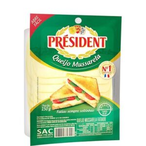QUEIJO MUSSARELA PRESIDENT 150GR