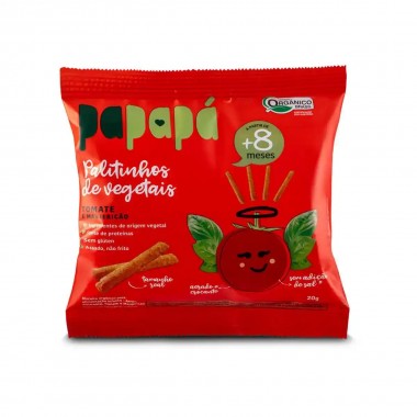 BISCOITO PAPAPA TOMATE MANJERICAO 20GR